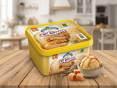 ICE-CREAM 1 LITERS BUTTERSCOTCH