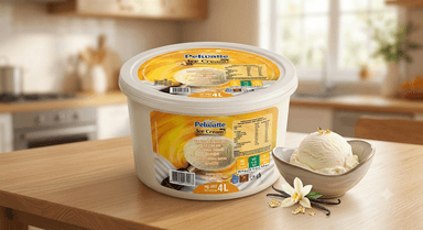 ICE-CREAM 4 LITERS VANILLA TUB