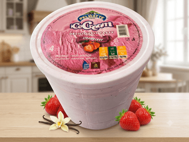ICE-CREAM 4 LITERS STRAWBERRY TUB