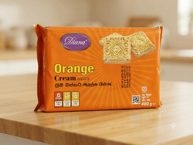 ORANGE CREAM BISCUITS 400G